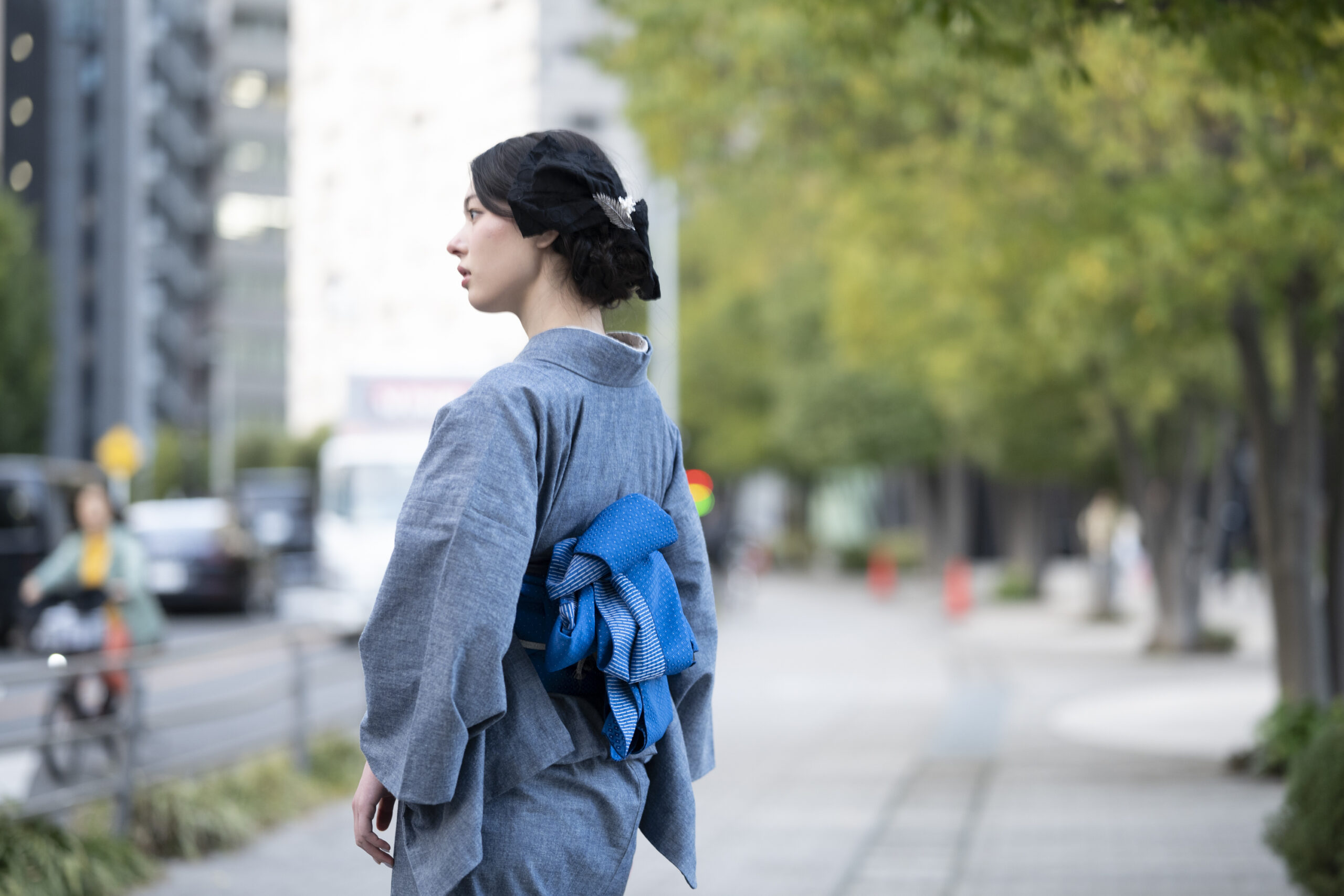 kimonoarisa◆未使用同然◆真綿紬◆袷◆仕付け◆裄67丈164 Wisteria & Chrysanthemum Embroidered Mustard Fully Lined Short